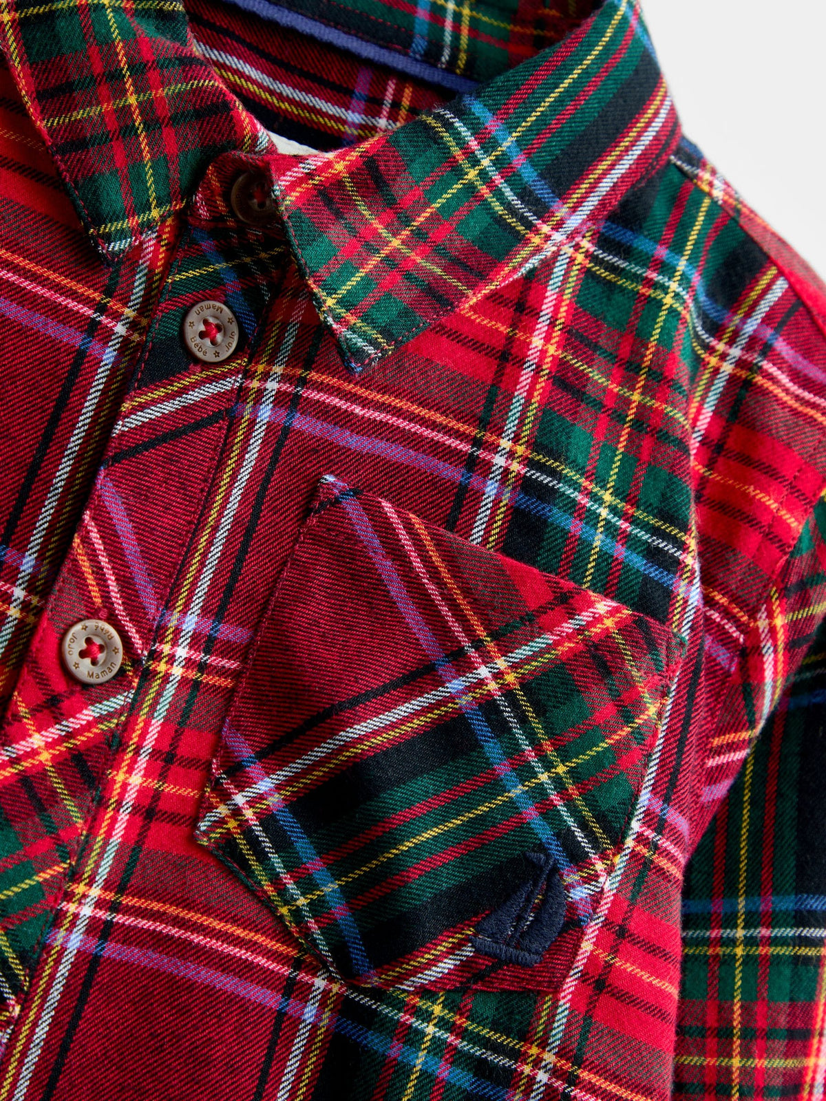 JoJo Maman Bébé Dark Red Check Tartan Shirt - image 4