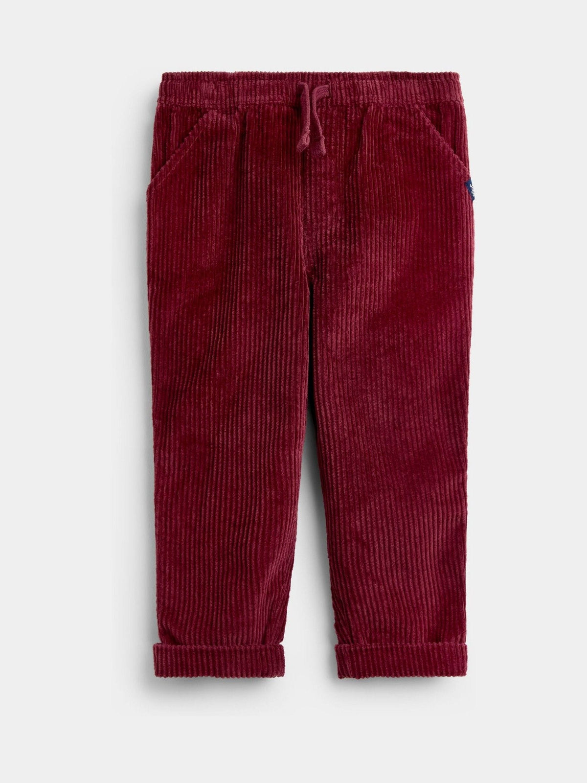Dsiney Kidz - JoJo Maman Bébé Burgundy Red Cord Pull-Up Trousers image 1