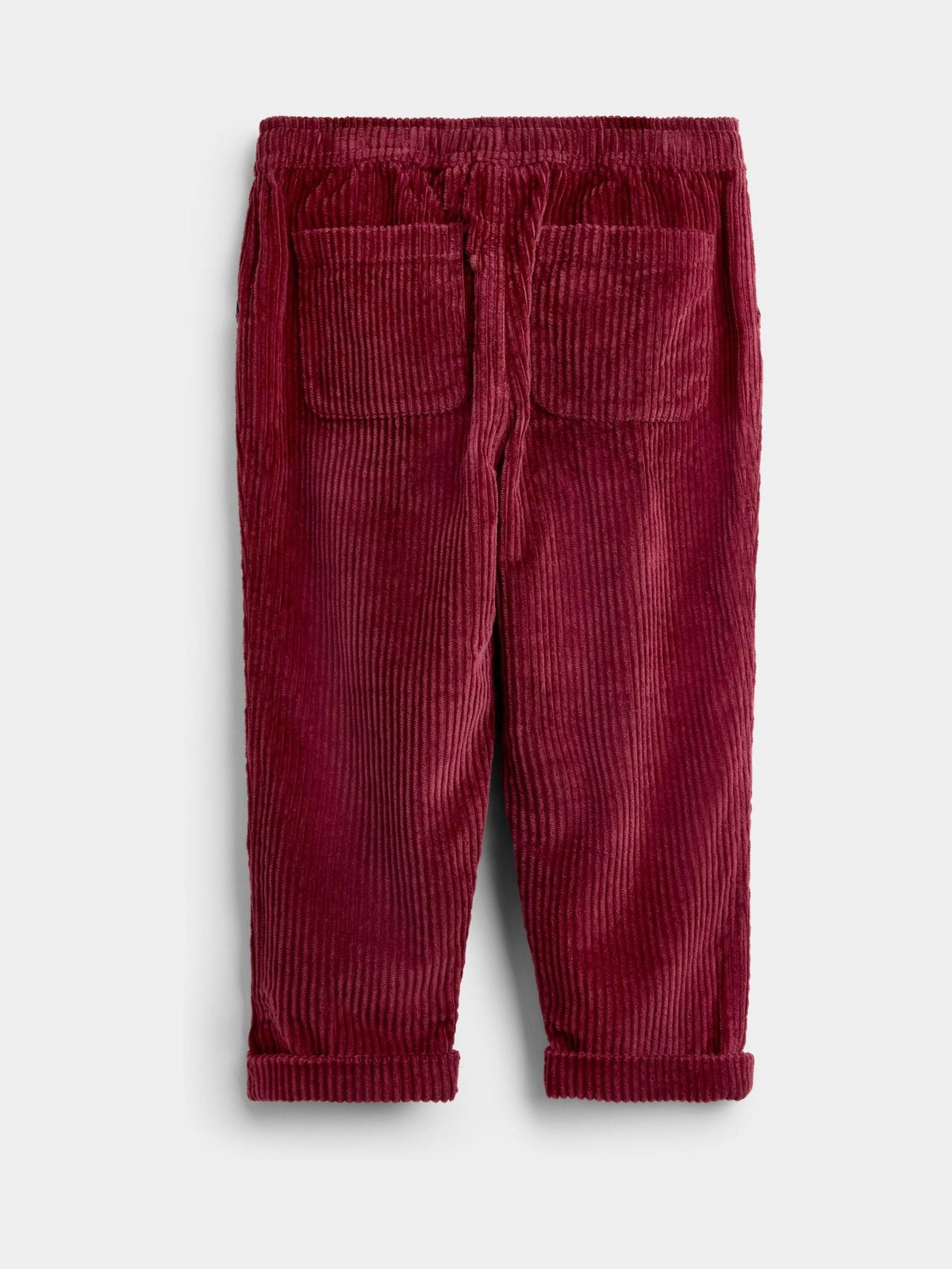 Dsiney Kidz - JoJo Maman Bébé Burgundy Red Cord Pull-Up Trousers image 2