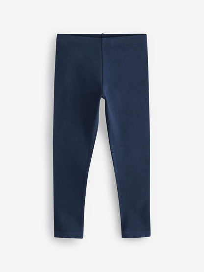 Dsiney Kidz - Navy Blue/ Pink/ Sage Green/ Denim Blue Leggings 5 Pack (3-16yrs) image 3