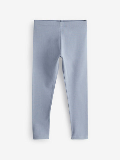 Dsiney Kidz - Navy Blue/ Pink/ Sage Green/ Denim Blue Leggings 5 Pack (3-16yrs) image 5