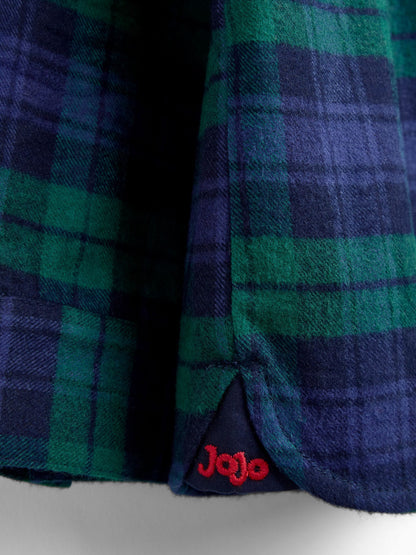 JoJo Maman Bébé Navy Blue Check Tartan Shirt - image 4