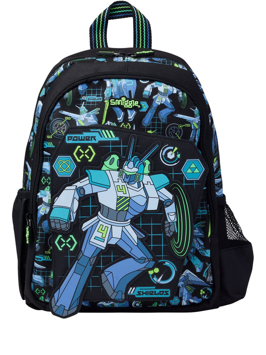 Smiggle Black Weekend Junior Character Backpack image 1