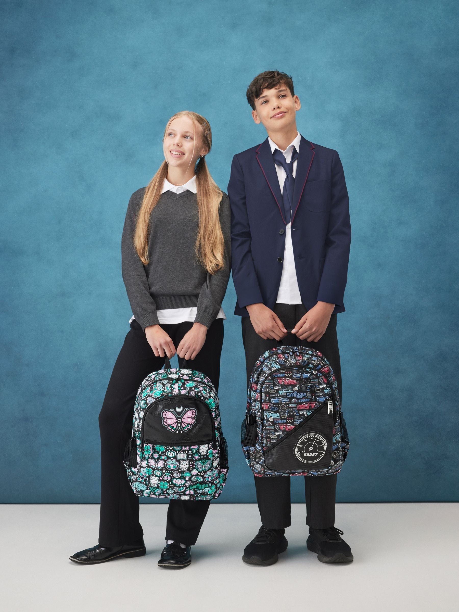Smiggle Black Aspire Classic Attach Backpack image 1