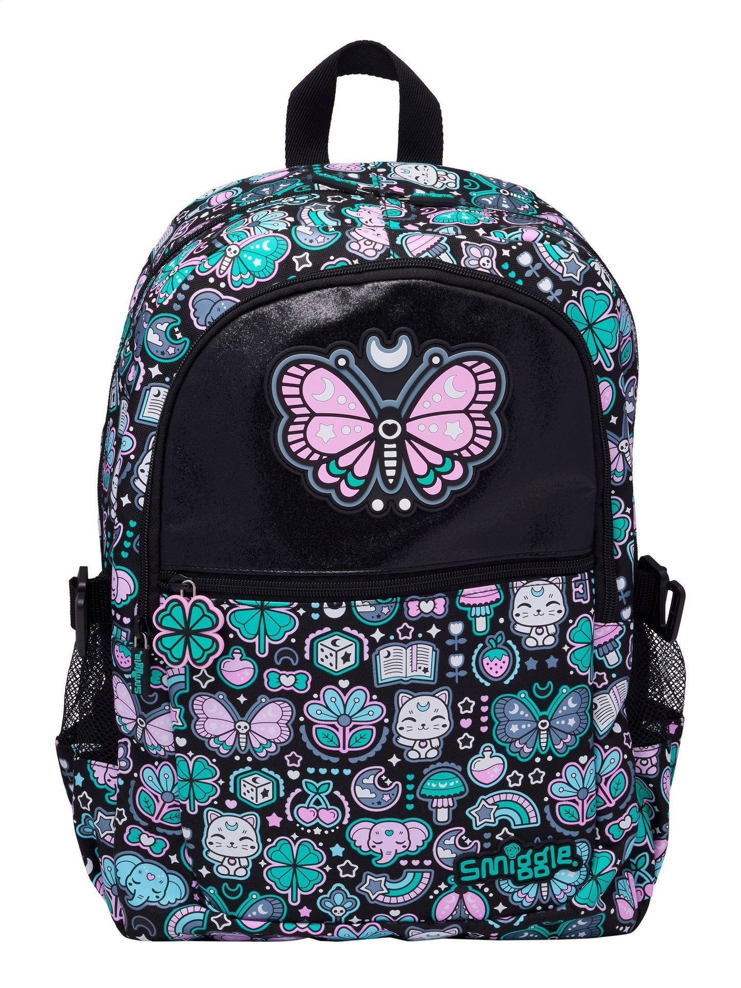 Smiggle Black Mix Aspire Classic Attach Backpack image 1
