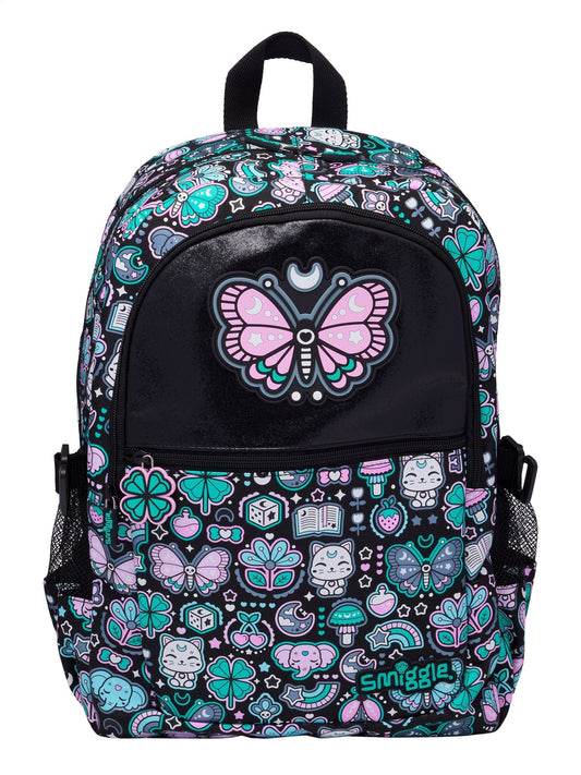 Smiggle Black Mix Aspire Classic Attach Backpack image 1