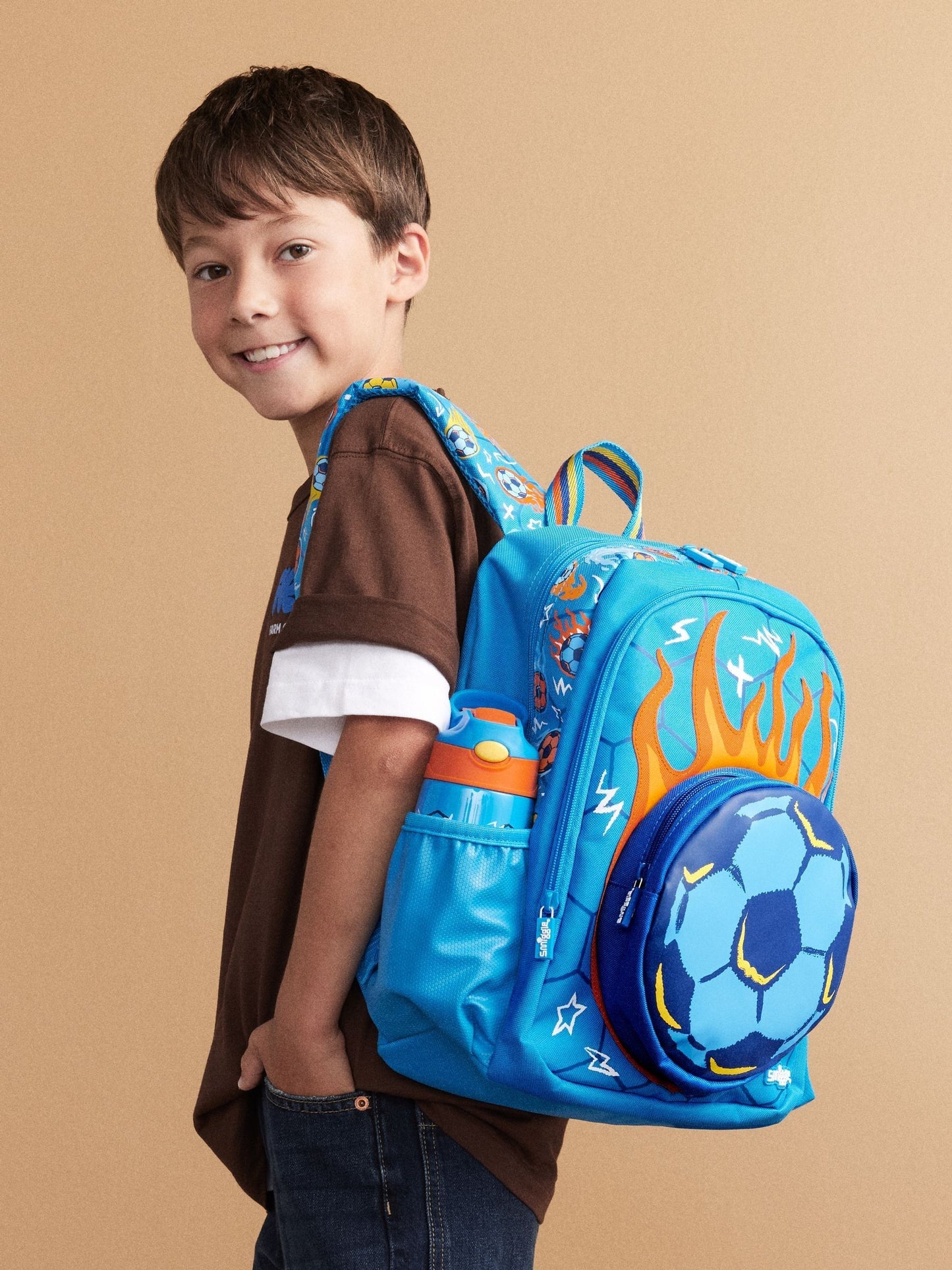 Smiggle Blue Weekend Junior Character Backpack image 1