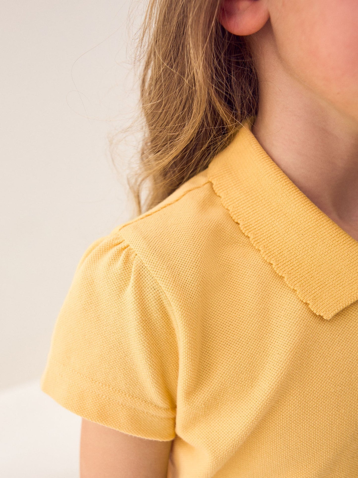 Dsiney Kidz - Yellow Regular Fit Girls 2 Pack Cotton Short Sleeve Polo Shirts (3-16yrs) image 5