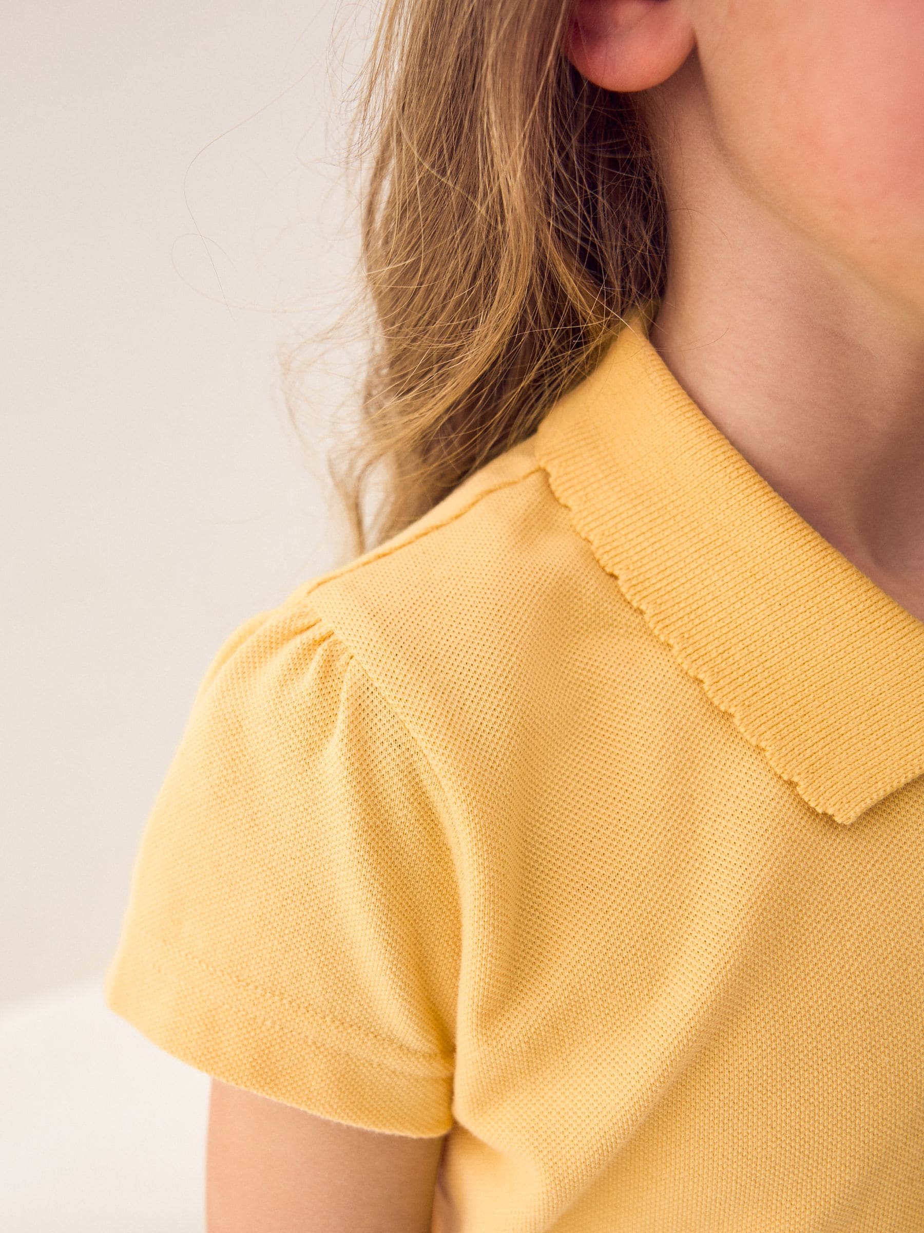 Dsiney Kidz - Yellow Regular Fit Girls 2 Pack Cotton Short Sleeve Polo Shirts (3-16yrs) image 5
