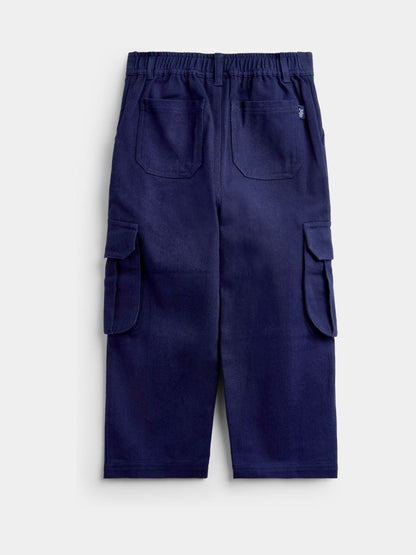 Dsiney Kidz - JoJo Maman Bébé Navy Blue Cargo Trousers image 2