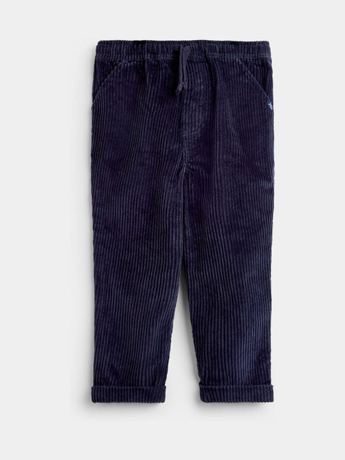 Dsiney Kidz - JoJo Maman Bébé Navy Blue Cord Pull-Up Trousers image 1