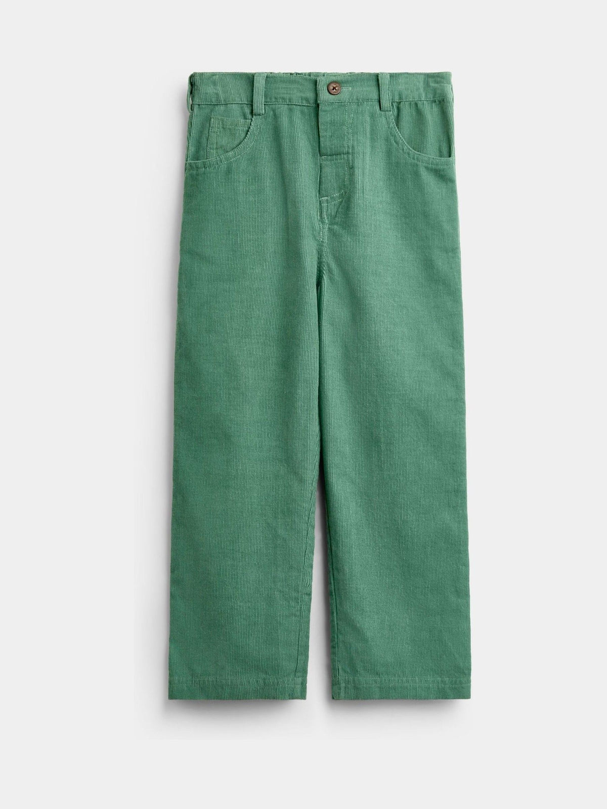 Dsiney Kidz - JoJo Maman Bébé Dark Green Christmas Car Print Shirt & Cord Trousers Set image 4