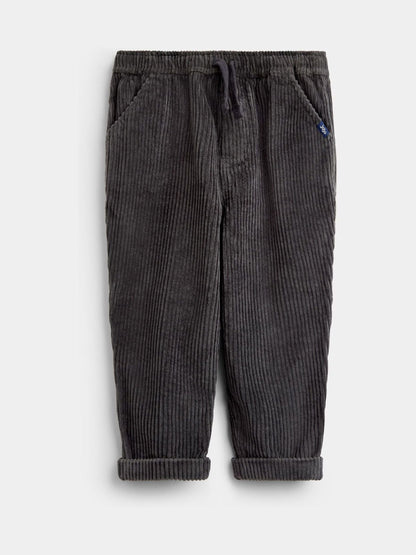 Dsiney Kidz - JoJo Maman Bébé Charcoal Grey Cord Pull-Up Trousers image 1