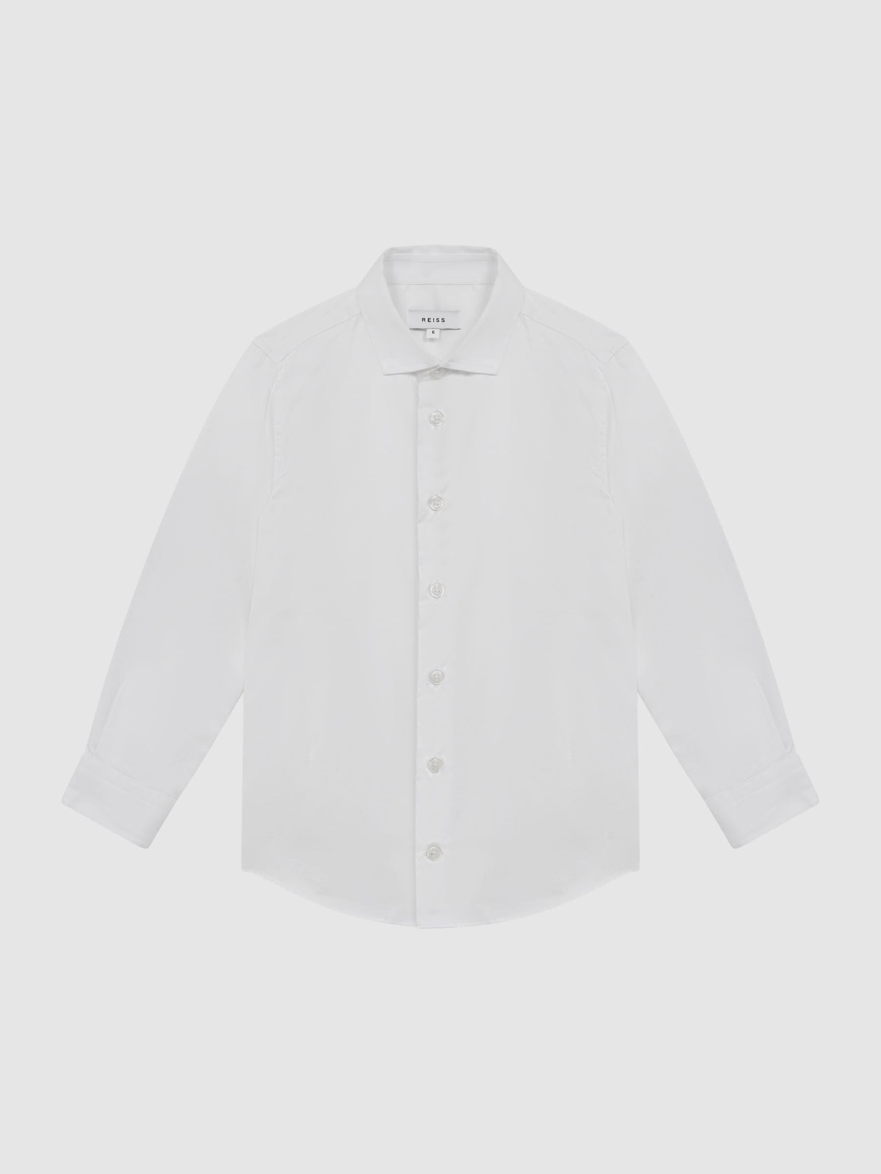 Reiss White Remote Junior Slim Fit Formal Shirt image 2