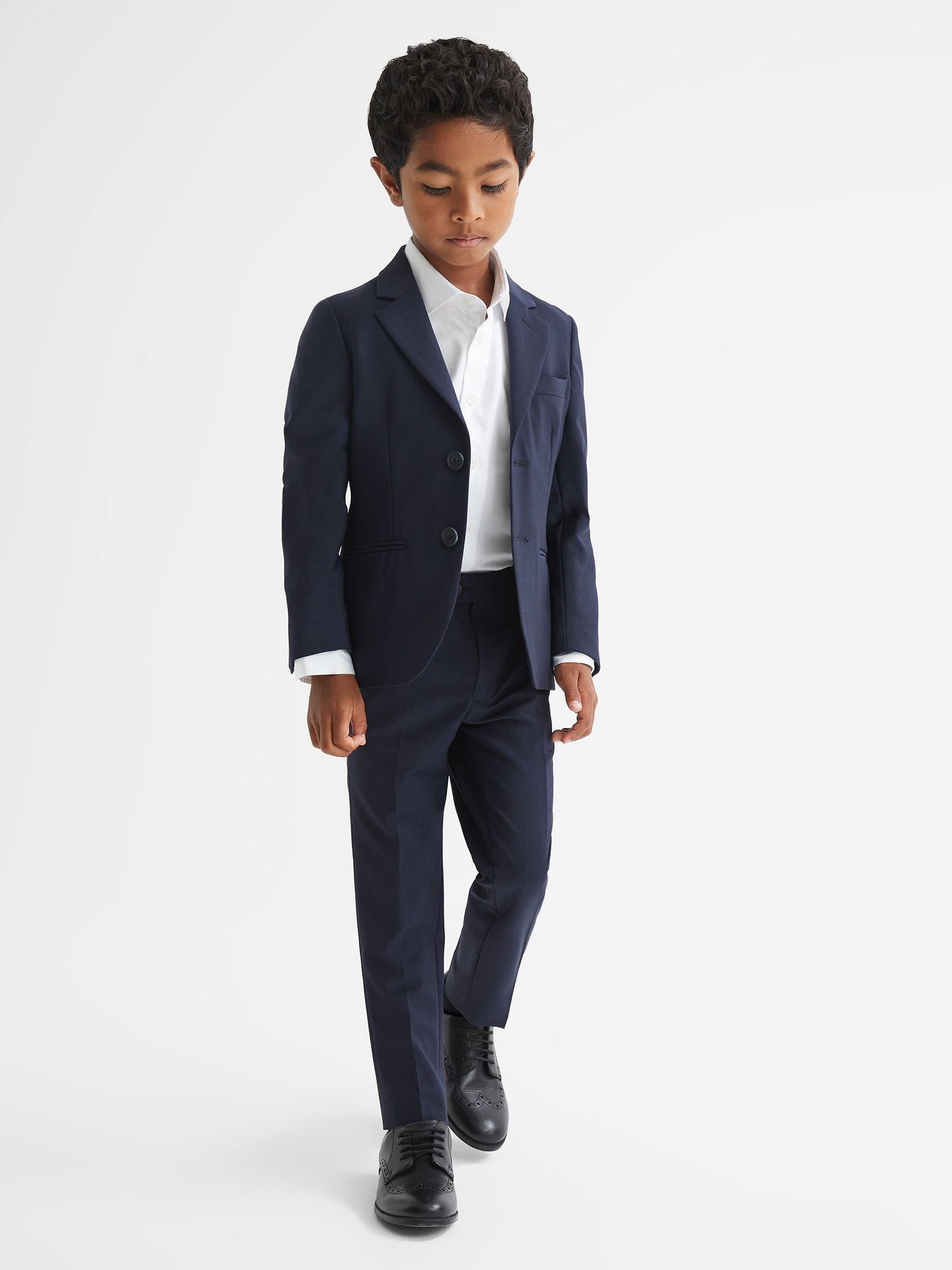 Reiss White Remote Junior Slim Fit Formal Shirt image 3