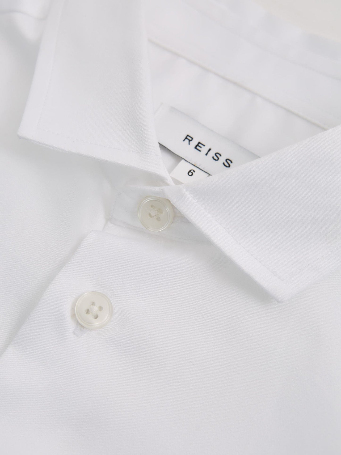 Reiss White Remote Junior Slim Fit Formal Shirt image 5