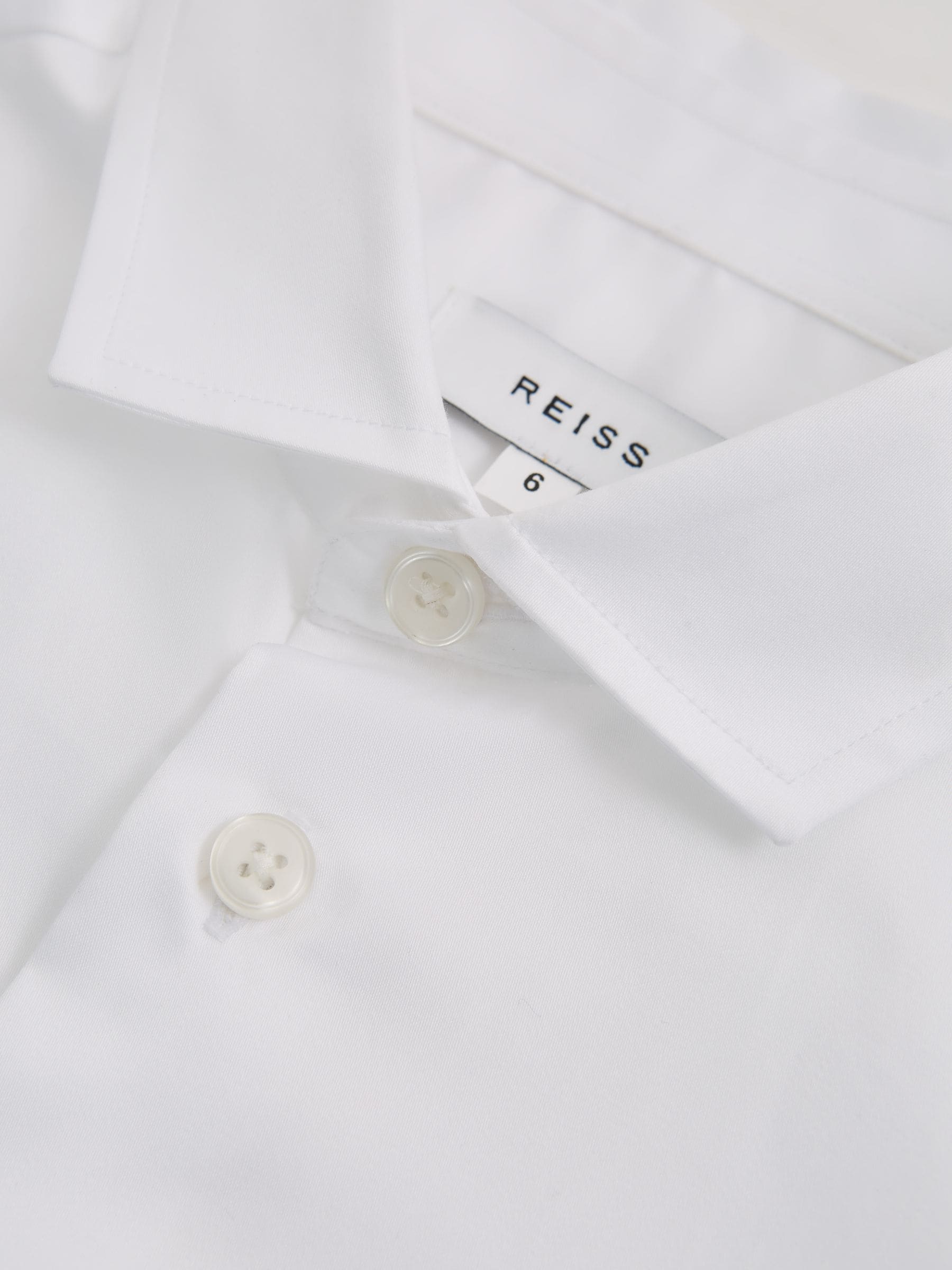 Reiss White Remote Junior Slim Fit Formal Shirt image 5