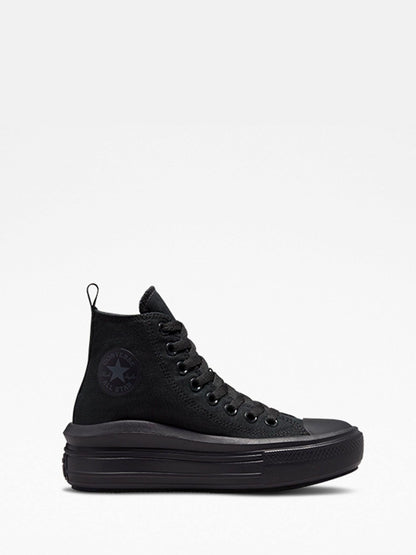 Converse Black chrome Youth Chuck Taylor Move Trainers image 1