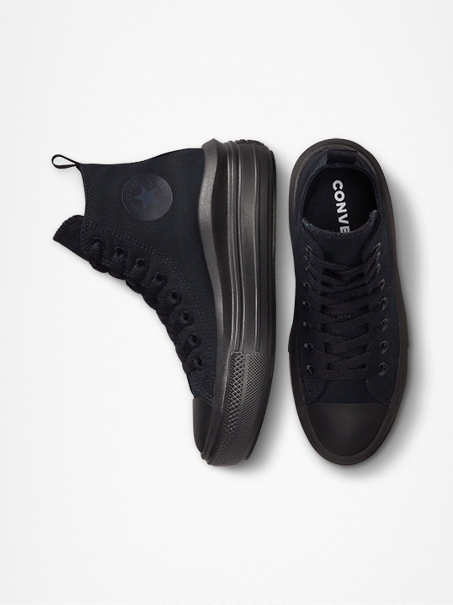 Converse Black chrome Youth Chuck Taylor Move Trainers image 5