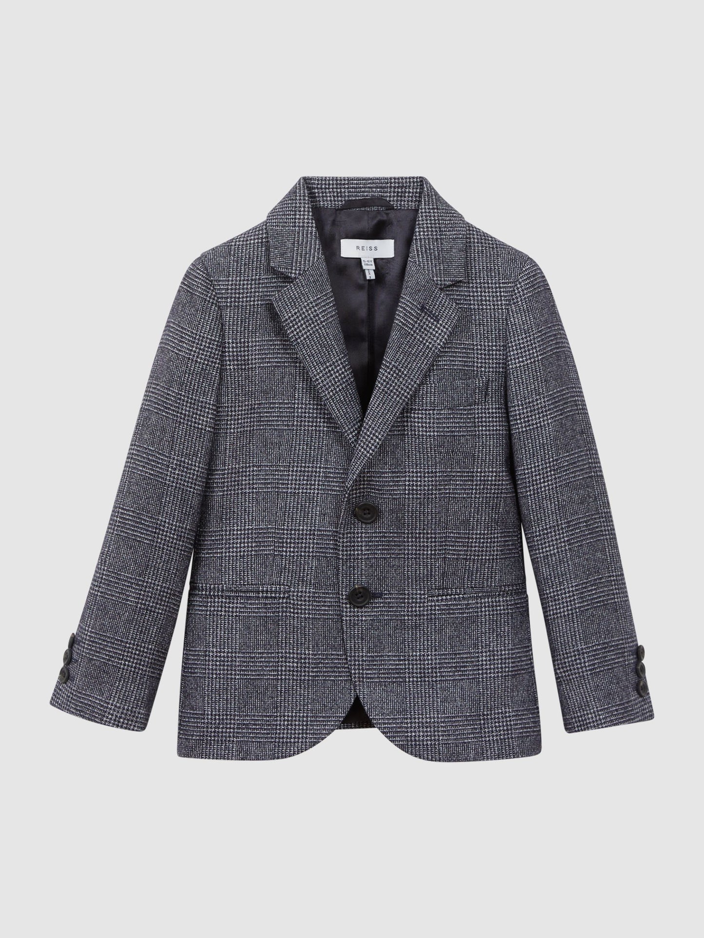 Dsiney Kidz - Reiss Navy Babbington 9-12 yrs Single Breasted Check Blazer image 2