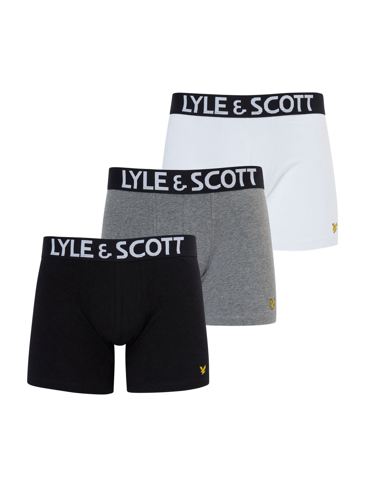 Dsiney Kidz - Lyle & Scott Black Daniel Premium Boxer Trunks 3 Pack image 1