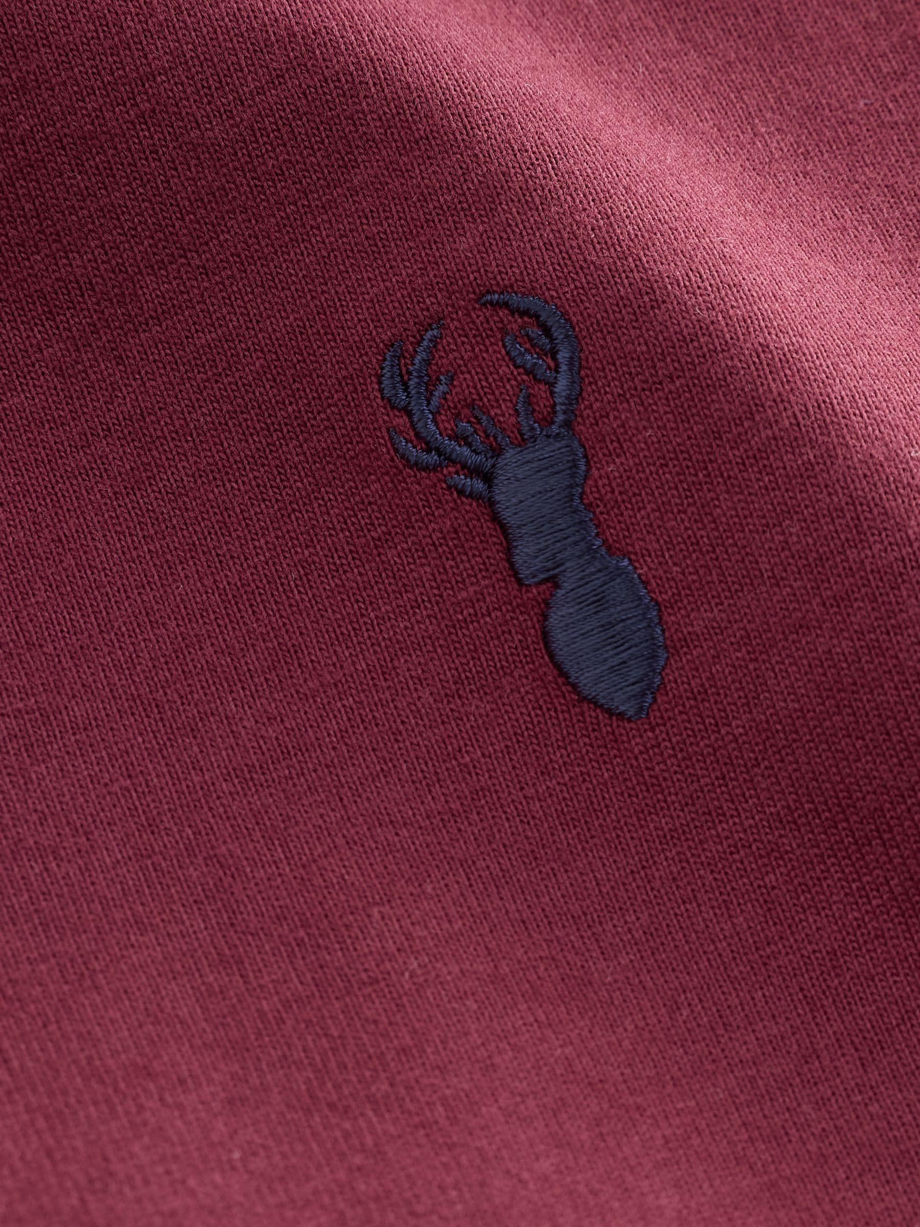 Dsiney Kidz - Burgundy Red/White Short Sleeve Stag Embroidered T-Shirts 4 Pack (3-16yrs) image 9