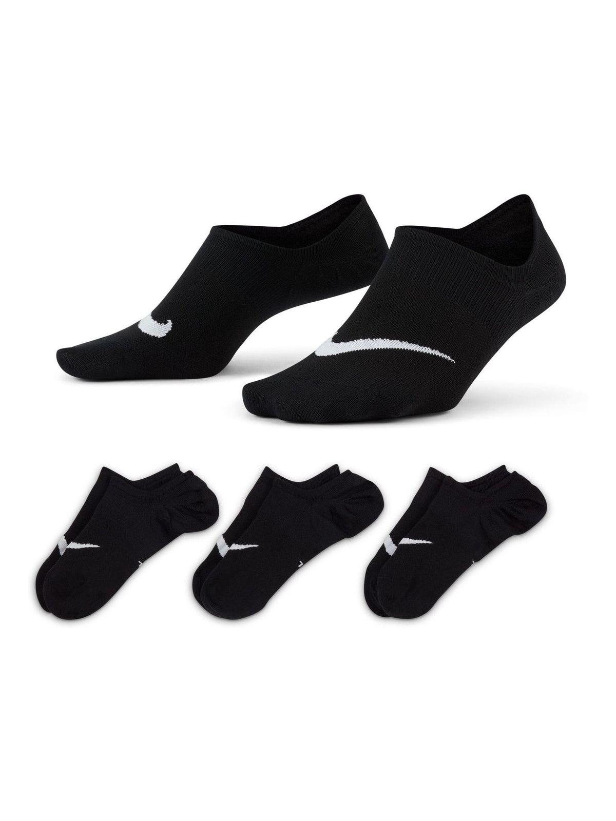 Nike Black Footsie Training Socks 3 Pack - image 1