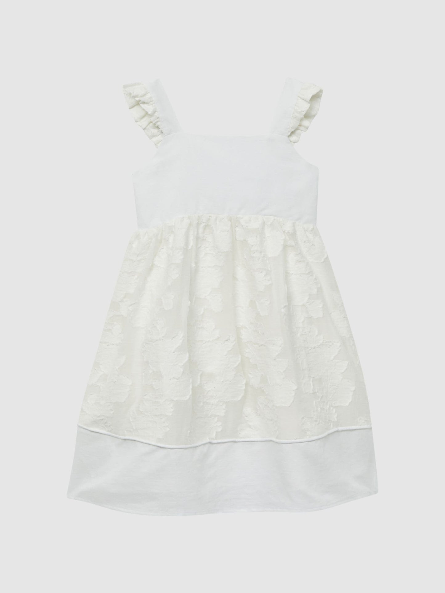 Dsiney Kidz - Reiss White Abby Lace Detail Bow Back Dress image 2