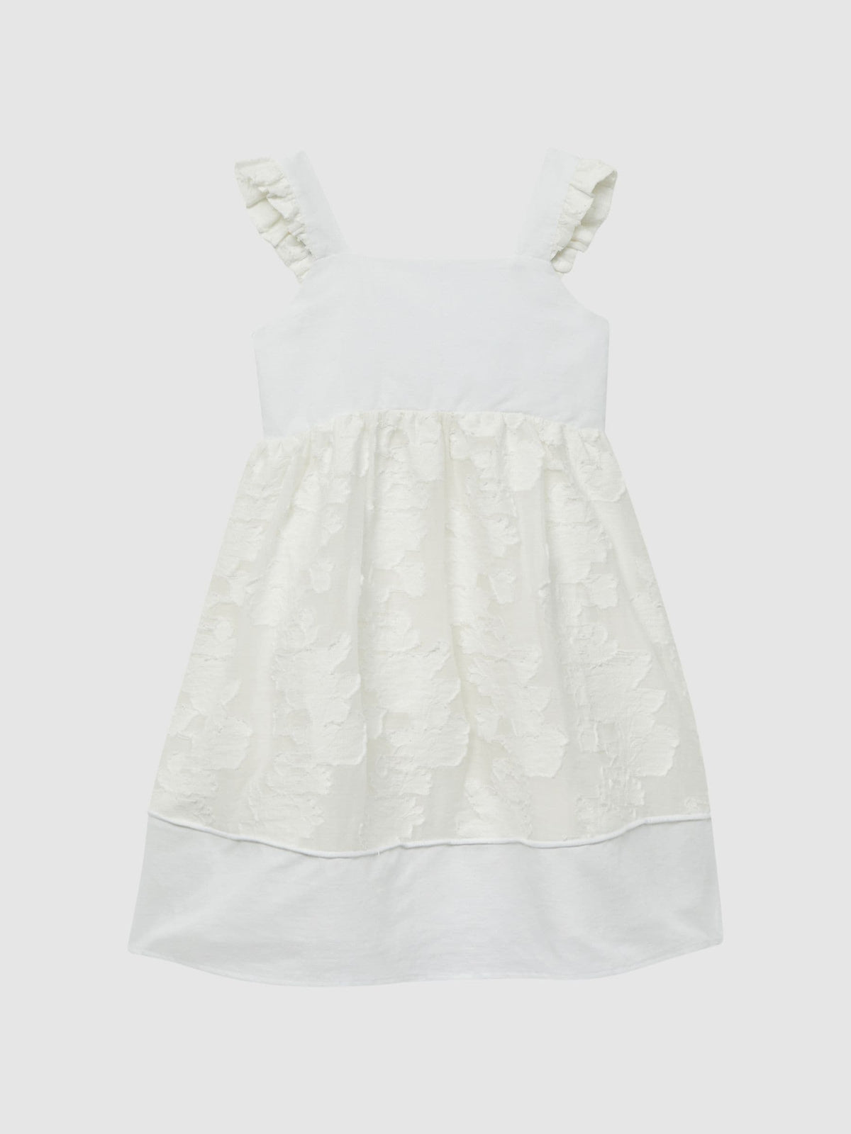 Dsiney Kidz - Reiss White Abby Lace Detail Bow Back Dress image 2