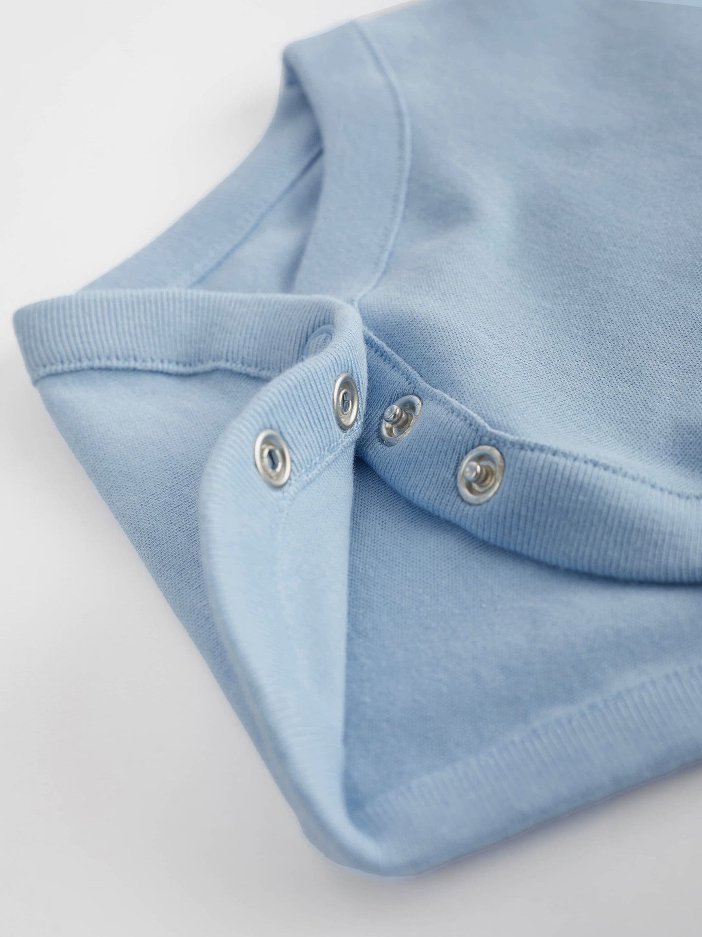 Blue 10 Pack Plain Baby Bodysuits image 4