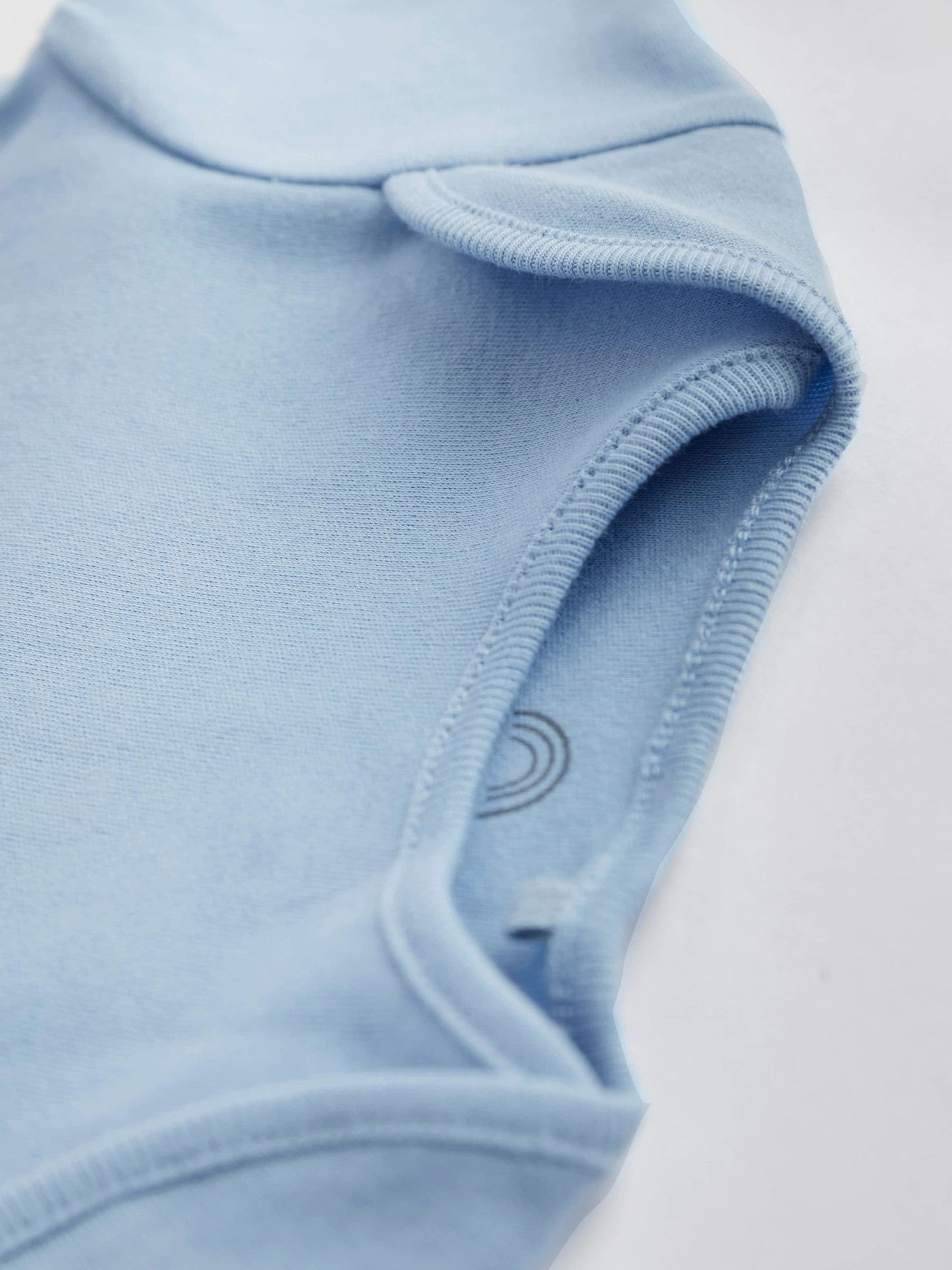 Blue 10 Pack Plain Baby Bodysuits image 5