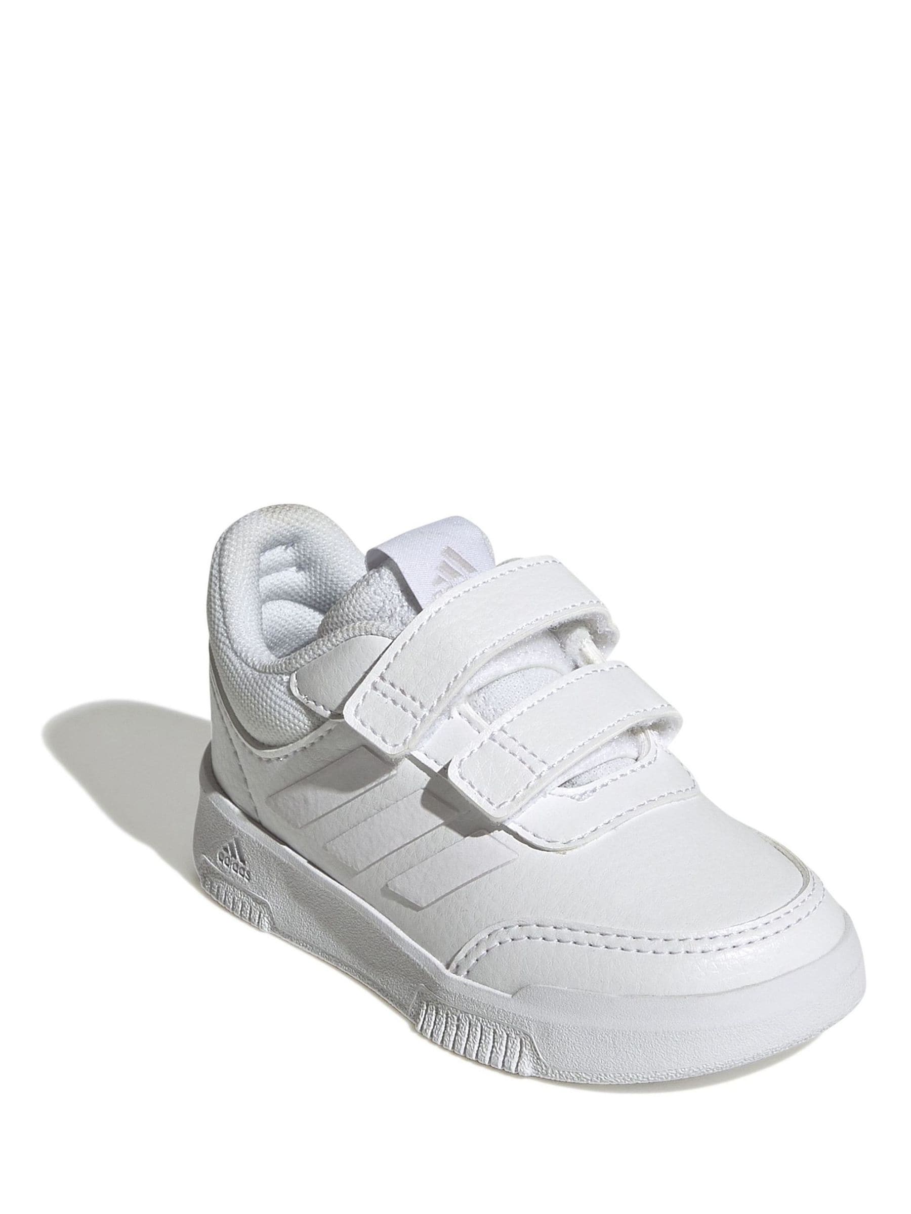 adidas White Tensaur Hook and Loop Infant Trainers image 3