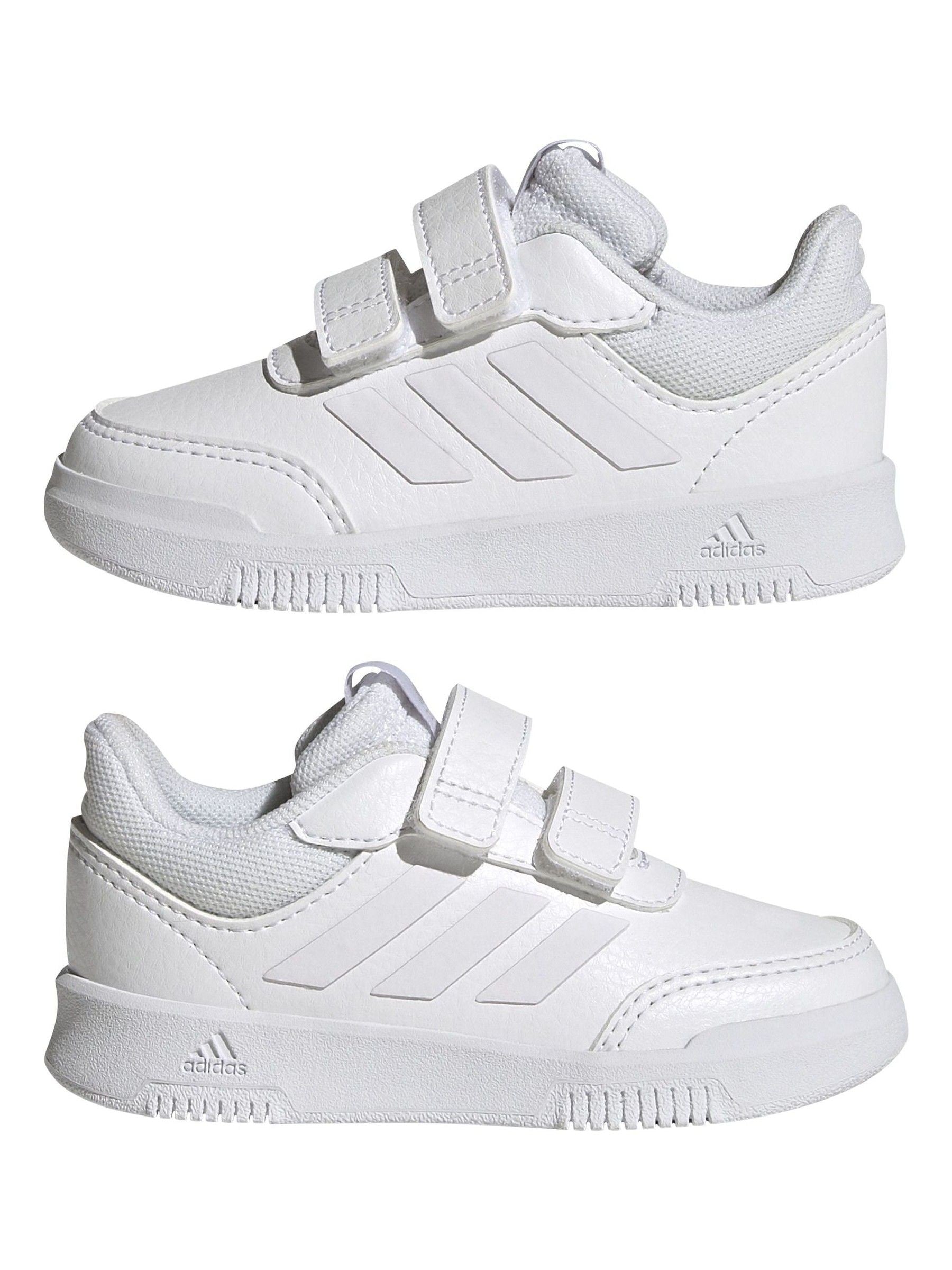 adidas White Tensaur Hook and Loop Infant Trainers image 5