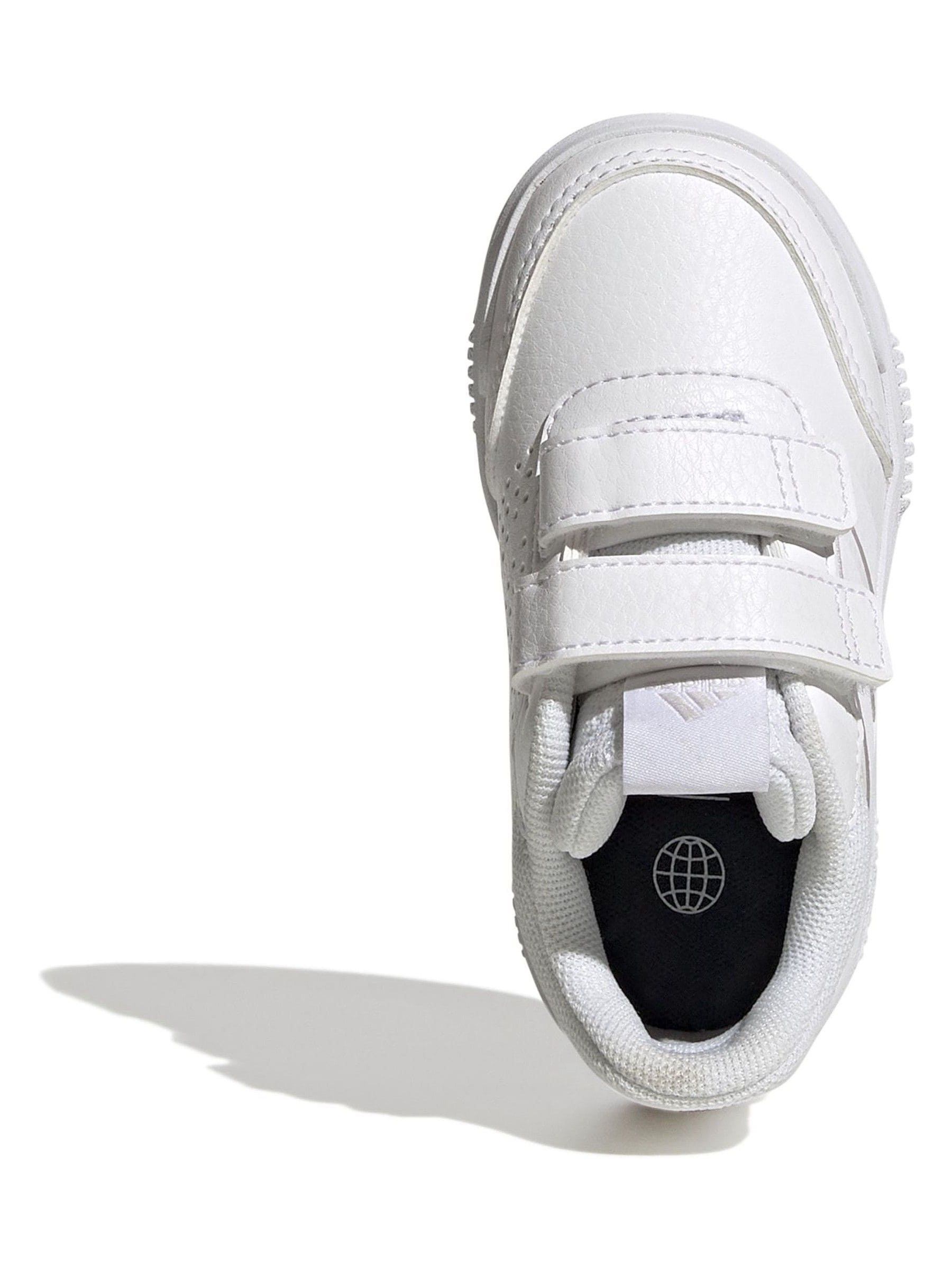 adidas White Tensaur Hook and Loop Infant Trainers image 6