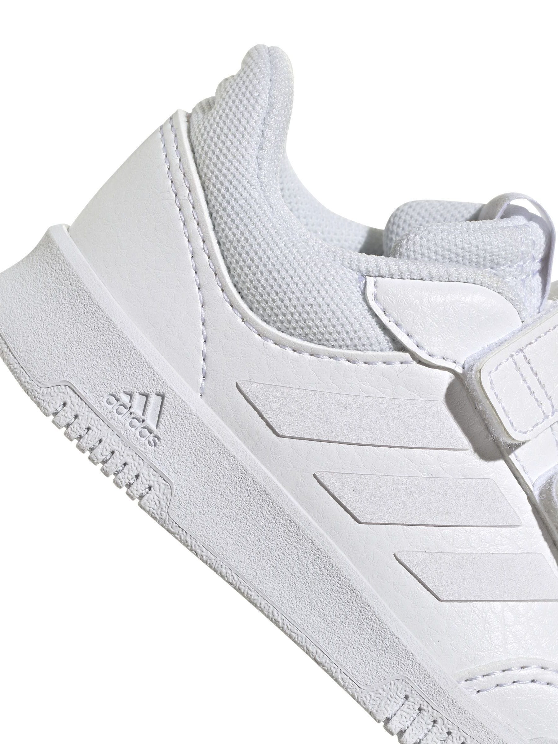 adidas White Tensaur Hook and Loop Infant Trainers image 8