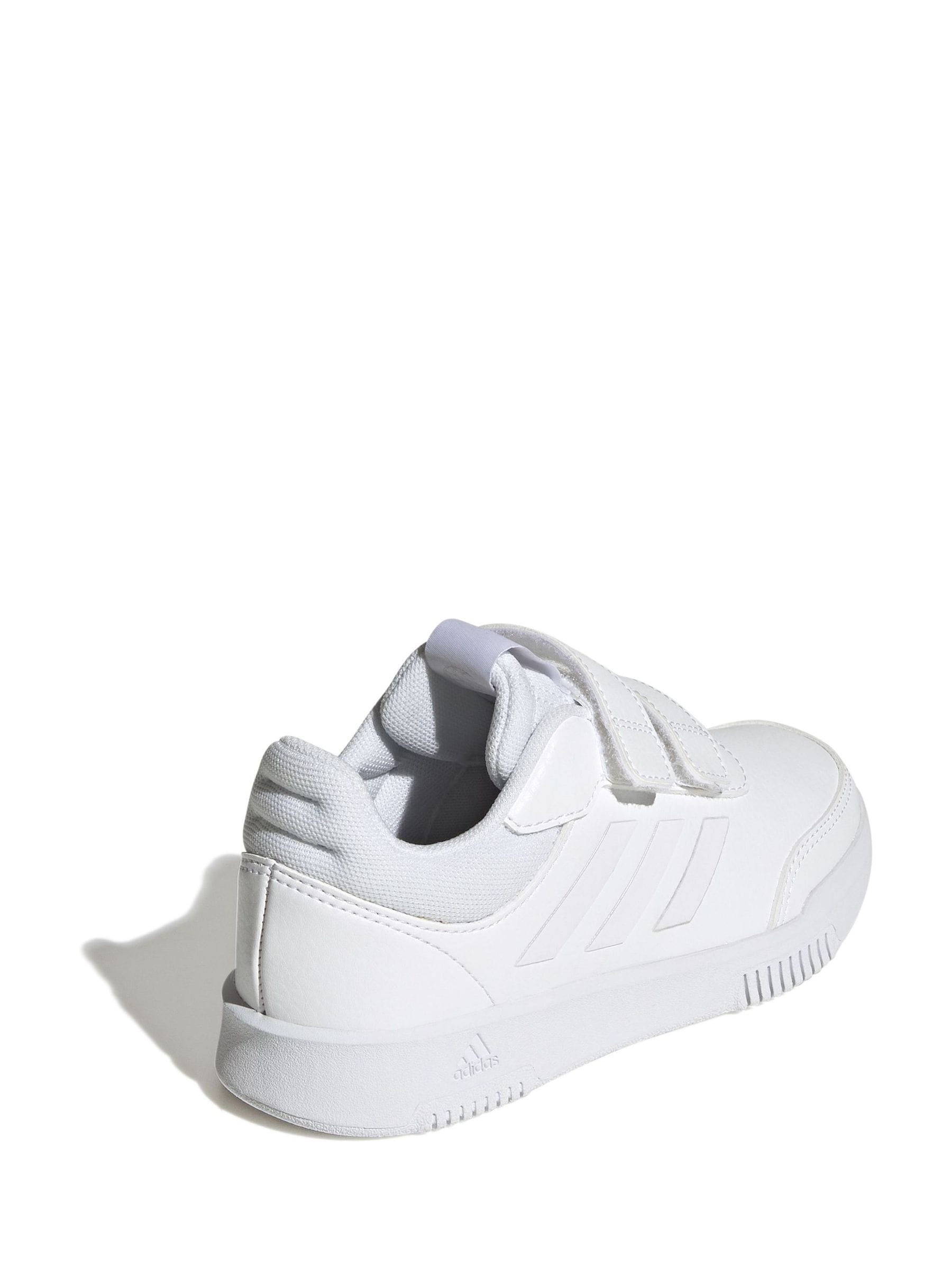 adidas White Hook and Loop Tensaur Kids Trainers image 3