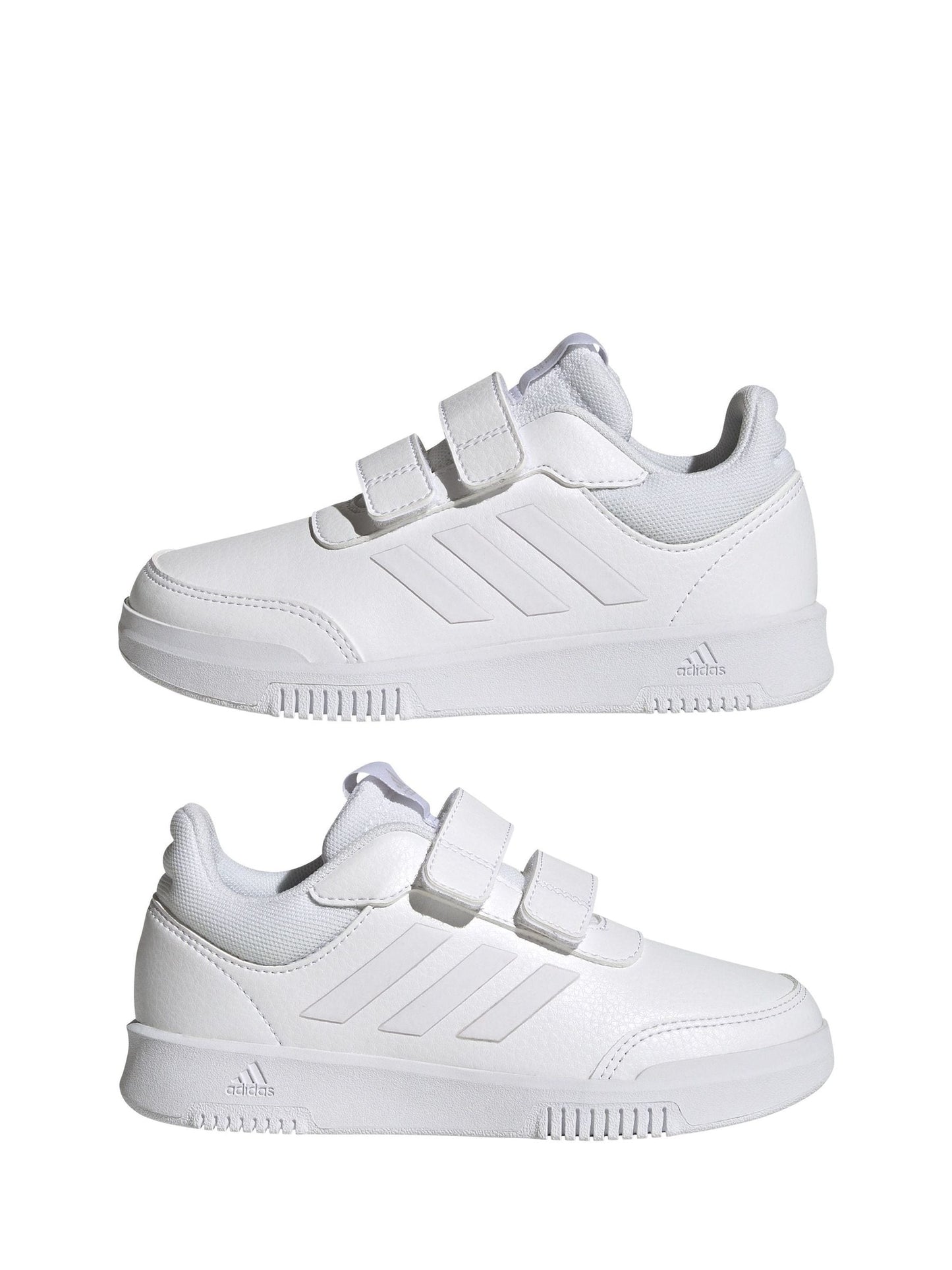 adidas White Hook and Loop Tensaur Kids Trainers image 4