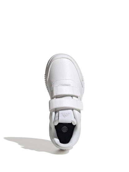 adidas White Hook and Loop Tensaur Kids Trainers image 7