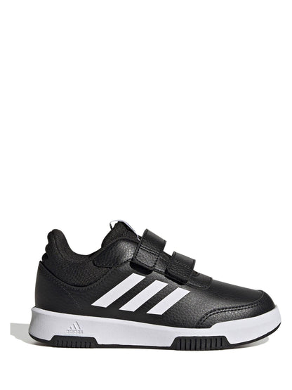 adidas Black/White Hook and Loop Tensaur Kids Trainers image 1