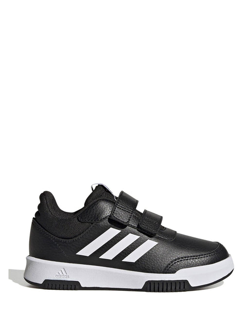 adidas Black/White Hook and Loop Tensaur Kids Trainers image 1