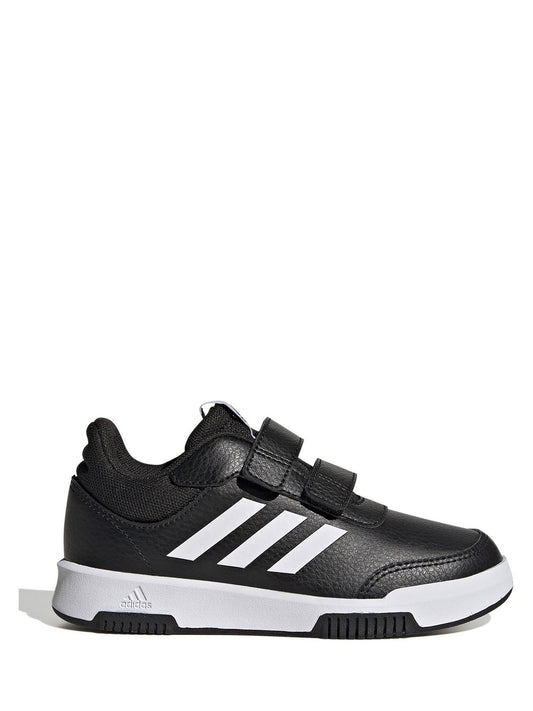 adidas Black/White Hook and Loop Tensaur Kids Trainers image 1