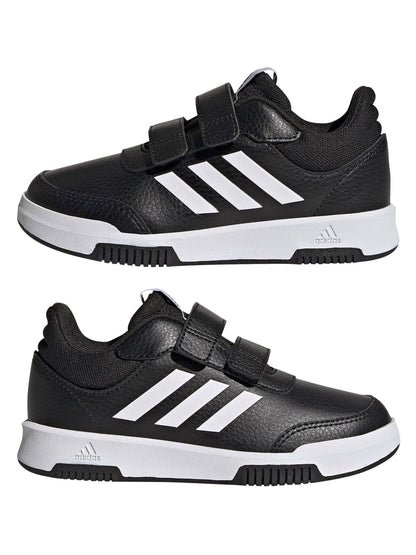 adidas Black/White Hook and Loop Tensaur Kids Trainers image 5