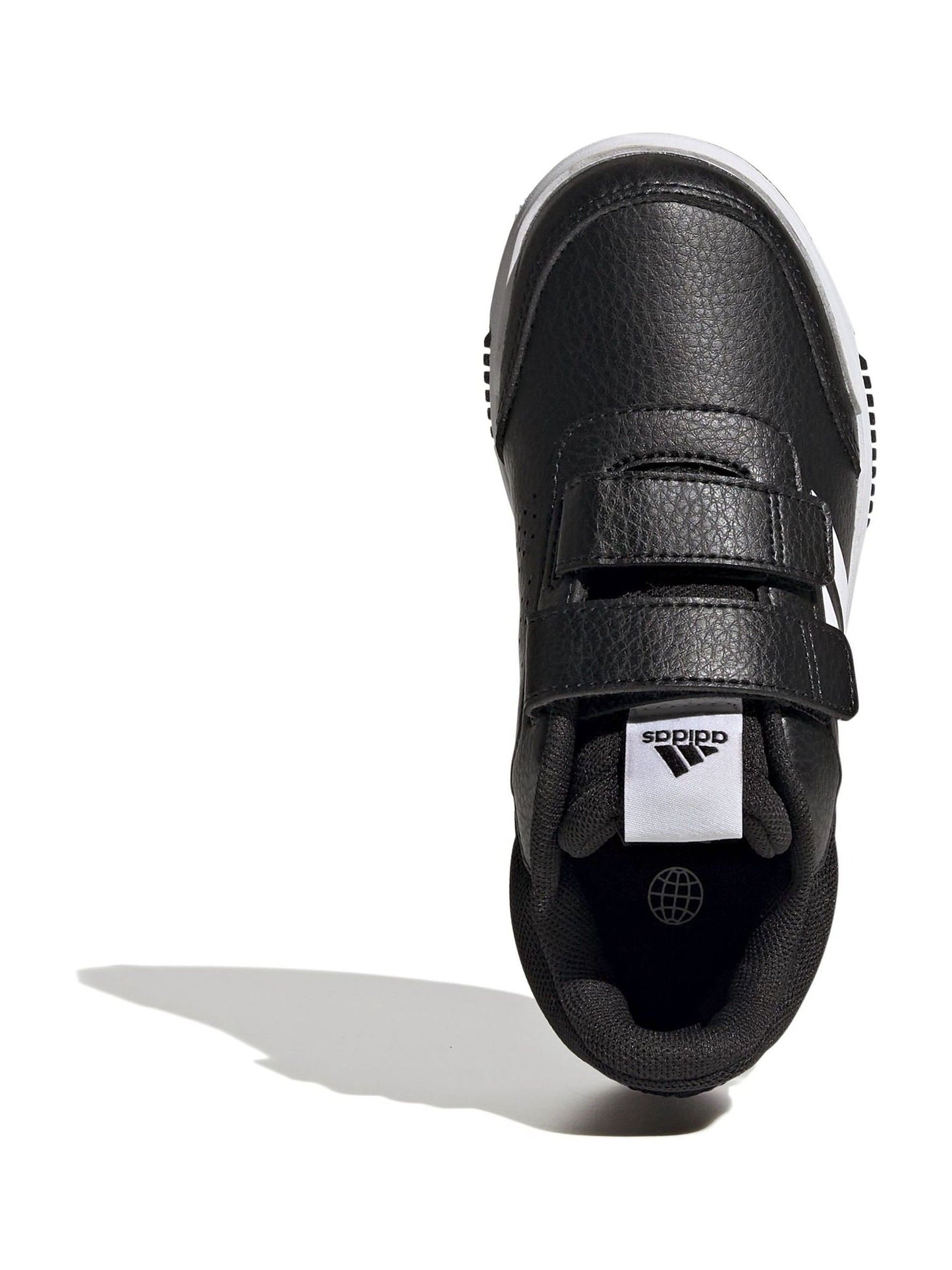 adidas Black/White Hook and Loop Tensaur Kids Trainers image 6