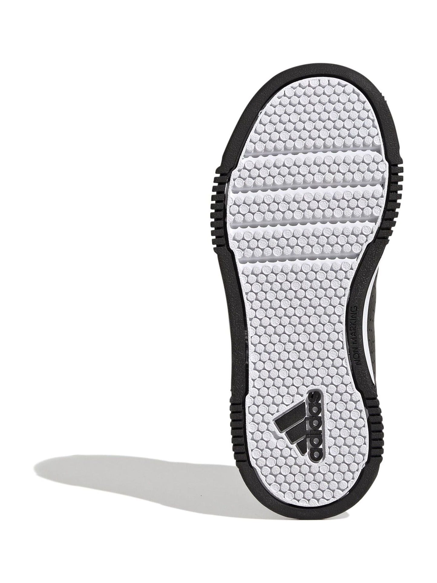 adidas Black/White Hook and Loop Tensaur Kids Trainers image 7