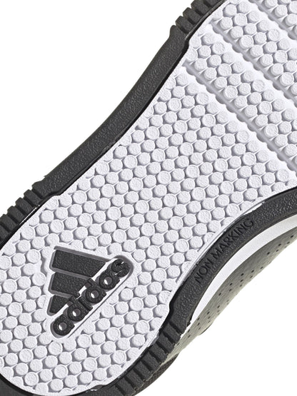 adidas Black/White Hook and Loop Tensaur Kids Trainers image 9