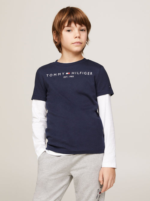 Tommy Hilfiger Blue Navy Essential T-Shirt image 1