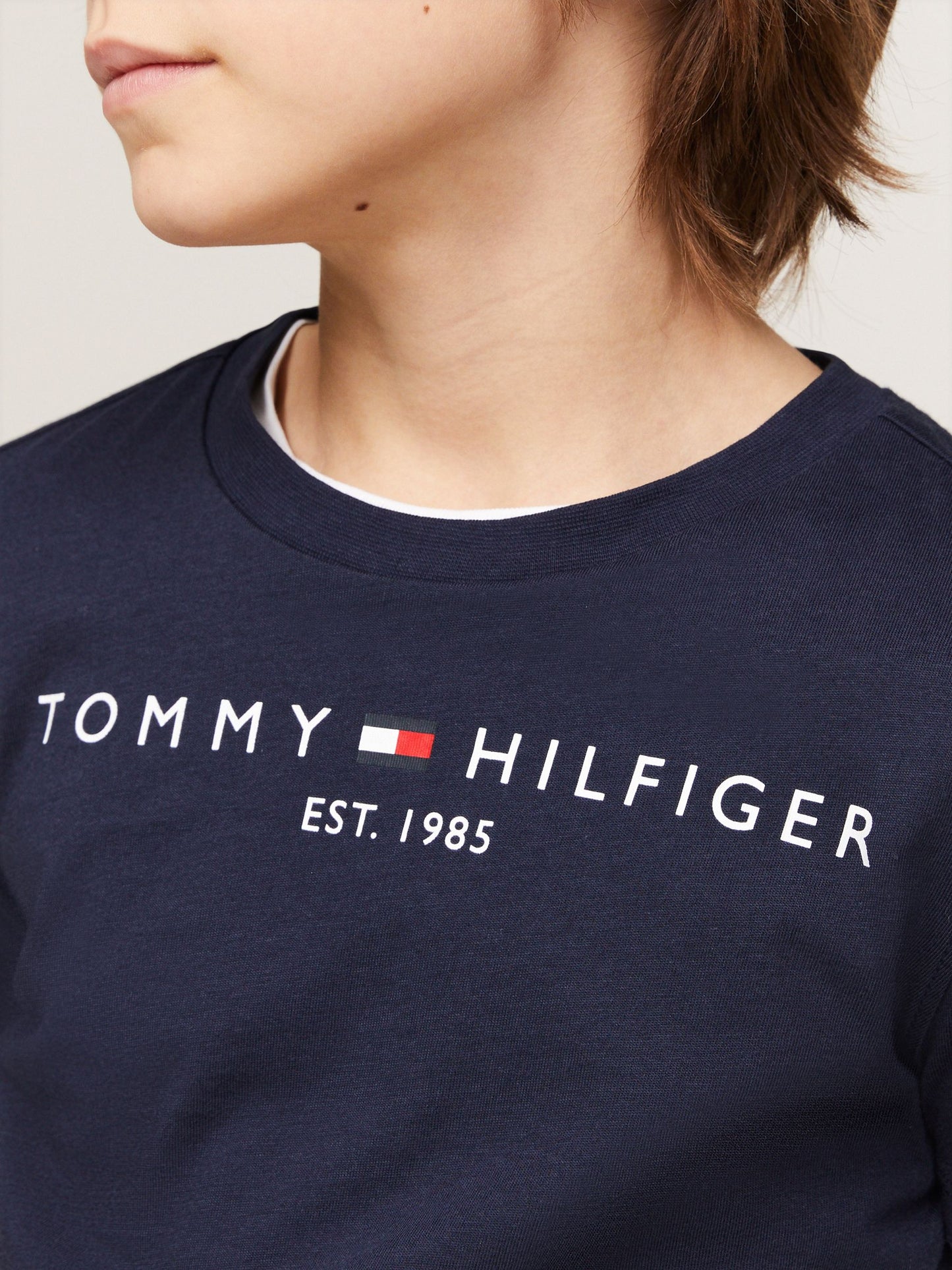 Tommy Hilfiger Blue Navy Essential T-Shirt image 3