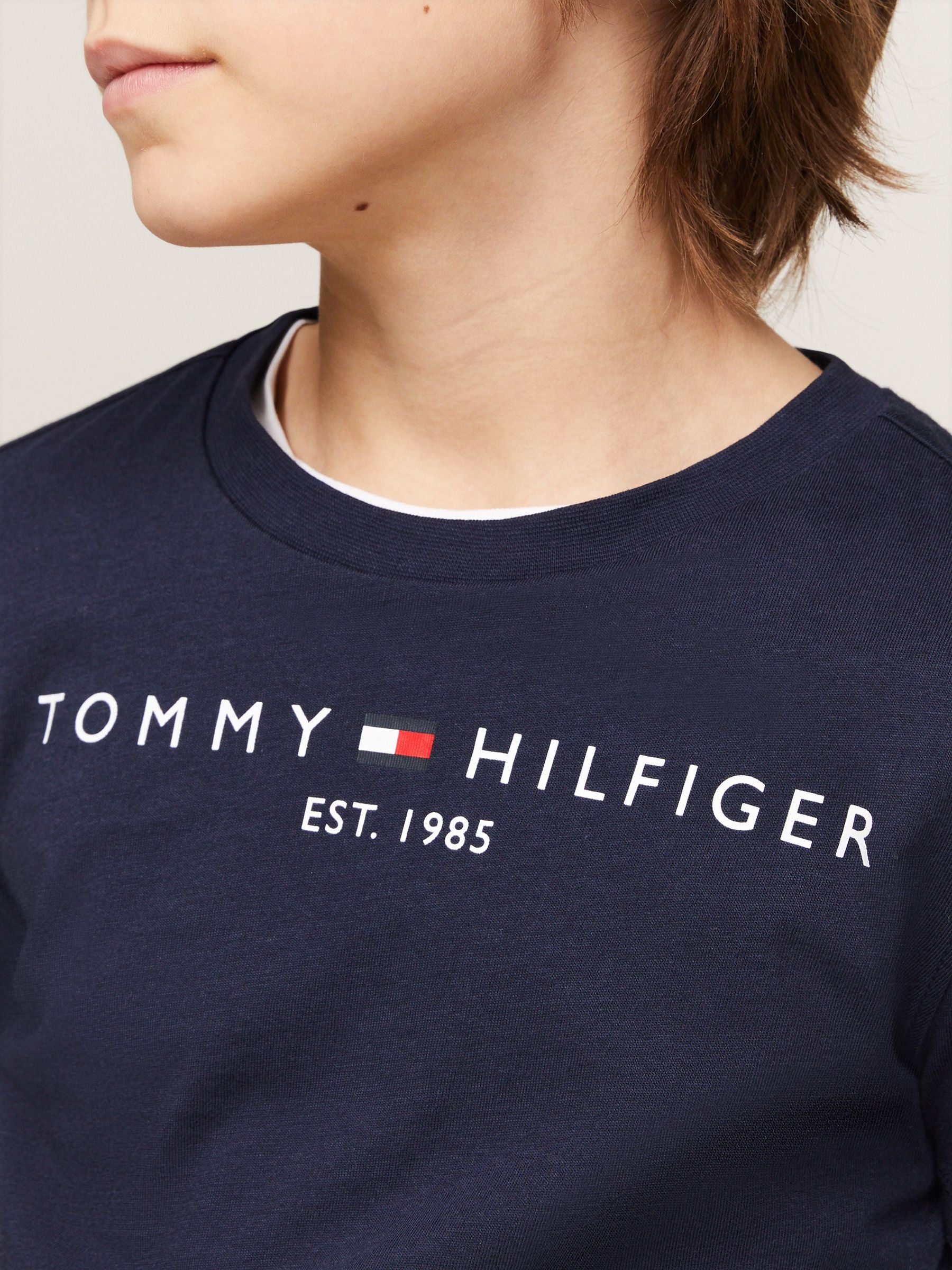 Tommy Hilfiger Blue Navy Essential T-Shirt image 3