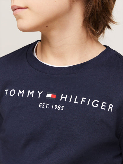 Tommy Hilfiger Blue Navy Essential T-Shirt image 3