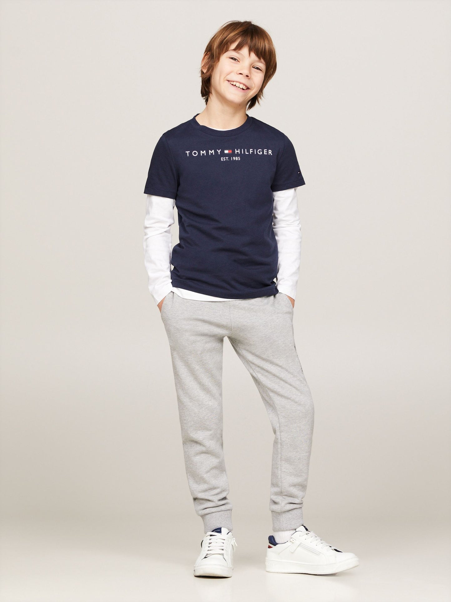 Tommy Hilfiger Blue Navy Essential T-Shirt image 4